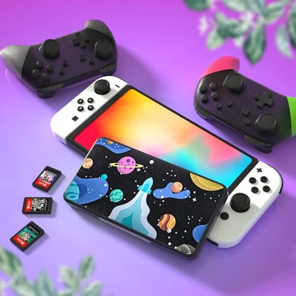 Switch Game Case 24, Switch Game Case Holder, Switch OLED Game Case Storage - Rocket Theme - color: Rocket