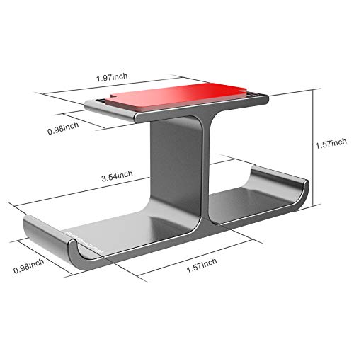 Headphone Hanger Stand Under Desk Hook Aluminum Stick-On Adhesive Dual Headsets Holder Mount PC Gaming Accessories for All Headphones