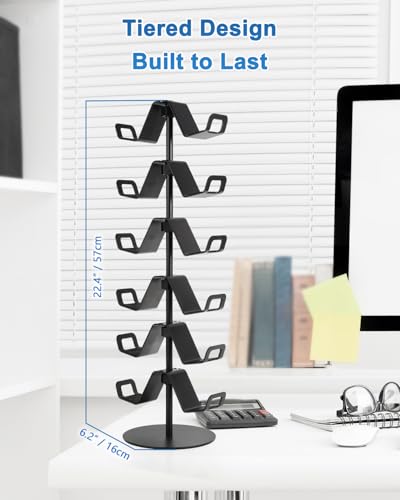 Gamer Gift,6-Tier Controller Headphone Stand Desktop,Ideal Gift for Game Lover - Universal Organizer for Controllers and Gaming Headsets,Unique Present