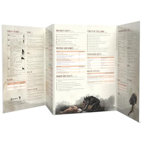 Renegade Game Studios Werewolf: The Apocalypse 5th Edition Screen & Toolkit | 4 Panel Storyteller Screen, Spirit Compendium, Reference Tables and Official RPG Adventure for Game Masters and Players