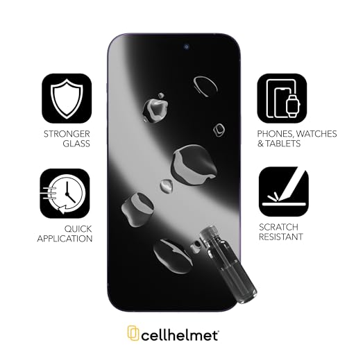 Liquid Glass Wipe On Nano Screen Protector | Scratch and Shatter Protection | Universal Screen Protector for Phones and Smart Watches | Made in USA