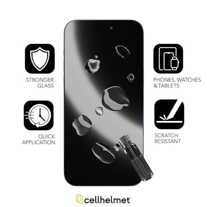 Liquid Glass Wipe On Nano Screen Protector | Scratch and Shatter Protection | Universal Screen Protector for Phones and Smart Watches | Made in USA