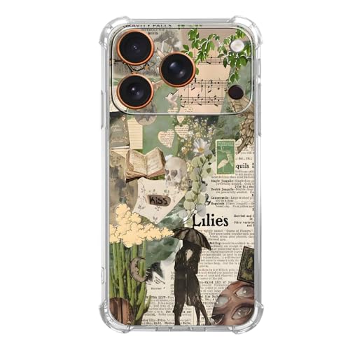 Mystical Forest Nature Collage Case for iPhone 17 Pro Max, Explorer's Notebook Style，Trendy Cool Soft TPU Bumper Cover Case for iPhone 17 Pro Max - color: Poster