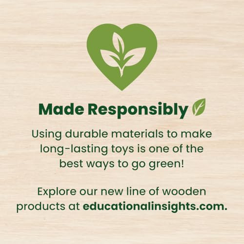 Educational Insights Pattern & Sequencing Wooden Board - Color Matching Toy for Kids, Fine Motor Kits, Sequence Board Games for Toddlers, Preschool Manipulatives, Ages 3+
