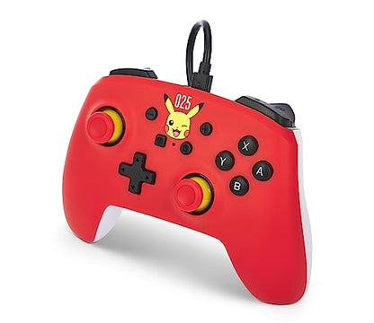 PowerA Nintendo Switch Wired Controller - Laughing Pikachu, Pokemon Switch Controller, Detachable 10ft USB Cable, Plug & Play, Officially Licensed by Nintendo - color: Laughing Pikachu