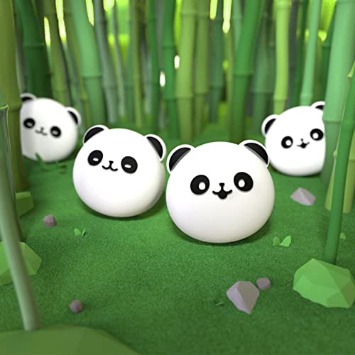PlayVital Cute Thumb Grip Caps for ps5, Edge, ps4 Controller, Silicone Analog Stick Cover for Xbox Series X/S, Elite Series 2 Controller, Thumbstick Caps for Switch 2 Pro Controller - Chubby Panda - color: Chubby Panda