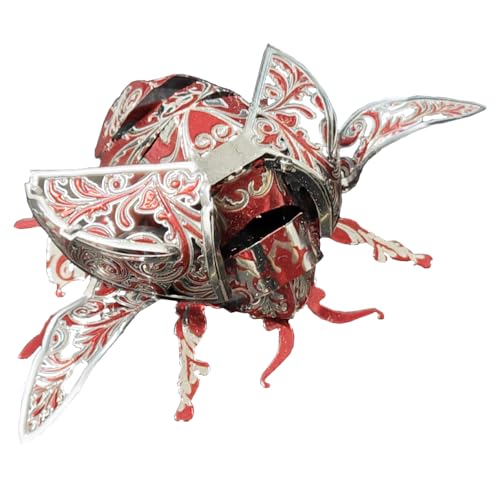 3D Metal Puzzles for Adults,Cute Red Ladybug 3D Model Building Puzzle Kits,Insect Animal Themed Design,Brain Teaser DIY Puzzle Crafts Kits Creative Ornament,Need Assembly (Ladybug) - color: Ladybug