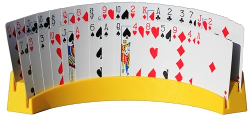 Twin Tier Premier Playing Card Holder (Set of 2) - Holds Up to 32 Playing Cards Easily - 12 1/2" x 4 1/2" x 2 1/4" - Stack for Storage - Made in The USA | Holds Up to 32 Playing Cards, 12 1/2" x 4 1/2" x 2 1/4", Stack for Storage, Made in The USA - color: