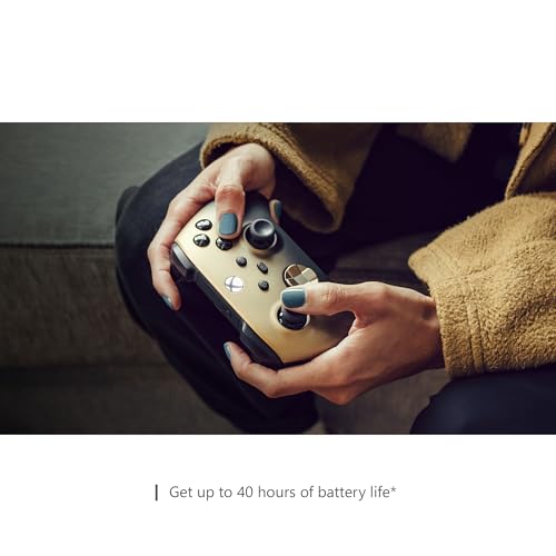 Xbox Special Edition Wireless Gaming Controller – Gold Shadow – Xbox Series X|S, Xbox One, Windows PC, Android, and iOS