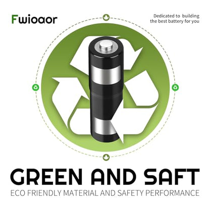 Fwioaor 1900mAh Rechargeable AA Batteries -Compatible with Oculus Quest 2/3 Controller Charging Dock - Pack of 2