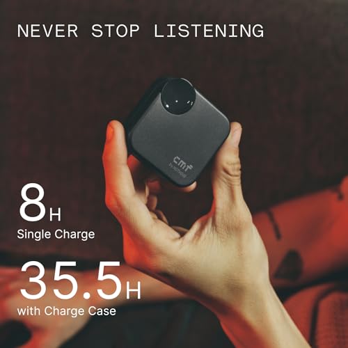 CMF Buds 2a Wireless Earbuds Active Noise Cancelling 42dB Hybrid ANC Bluetooth Headphones, 12.4mm Dynamic Driver for Big Bass, 4 Mic Clear Call, Sport Ear Buds for iPhone, Android, Light Grey - color: Light Grey