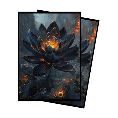 Lotus - MTG Card Sleeves, 104ct, Standard Size, Smooth | Perfect for Double Sleeving, Smudge Resistant Matte Back, Standard 66x92mm - Compatible with Magic The Gathering & TCG Cards - color: Lotus, size: Textured