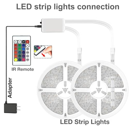 dalattin Led Strip Lights 200ft (2 Rolls of 100ft), Led Lights for Bedroom with App & Remote Control, 24V Led Lights Strip for Room & Festival Decoration - size: 200FT(Bluetooth)