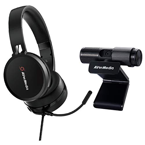 AVerMedia BO317 Video Conferencing Kit 1080p Webcam USB Headphone, Video Conferencing, Gaming Accessories for PC and Laptop