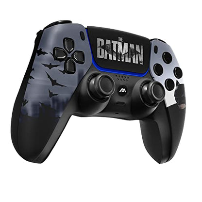 MODDEDZONE Custom Rapid Fire, Anti Recoil, Macros MODDED Wireless Controller for PS5 & PC - Unique Smart Mods for ps5 controller controlled by the APP. Best for FPS Games. Enhanced Gaming Experience (Bat) - color: Bat