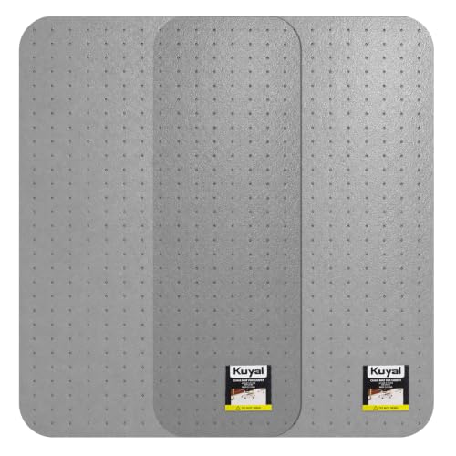 Kuyal Office Chair Mat for Carpet, Set of 2, Heavy Duty Computer Chair Mat | 32''x48'', Under Desk Protector Carpeted Gray Floors Mat, Easy Chair Movement, Ship Flat, Gray - color: Grey, size: 32" X 48" 2Pack