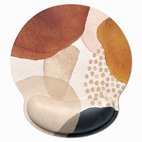 Dapesuom Ergonomic Mouse Pad with Wrist Support, Comfortable Memory Foam Wrist Rest for Easy Typing Pain Relief, Cute Marble Pattern Gaming Desktop Mouse Mat with Non-Slip Base for Office, Stones Art - color: Abstract Marble