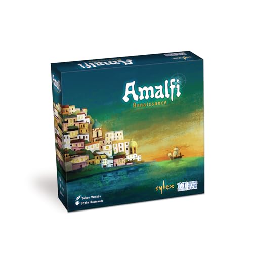 R&R Games: Amalfi Renaissance - Board Game, Ship & Lighthouse Placement Game, Navigate, Discover & Acquire, Ages 14+, 1-4 Players, 90-120 Min