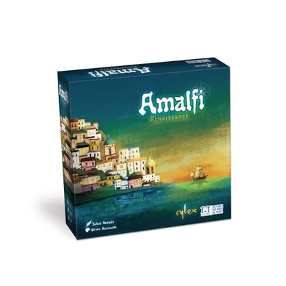 R&R Games: Amalfi Renaissance - Board Game, Ship & Lighthouse Placement Game, Navigate, Discover & Acquire, Ages 14+, 1-4 Players, 90-120 Min