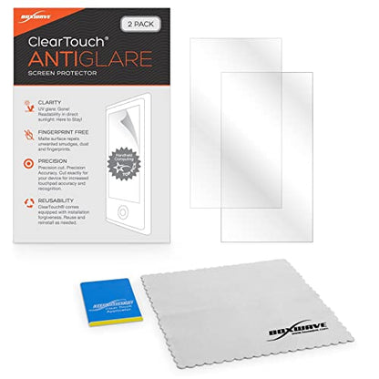 BoxWave Screen Protector Compatible with STEMPilot Pilot Pro 2 Flight Simulator (STP-PILOTPRO2) - ClearTouch Anti-Glare (2-Pack), Anti-Fingerprint Matte Film Skin