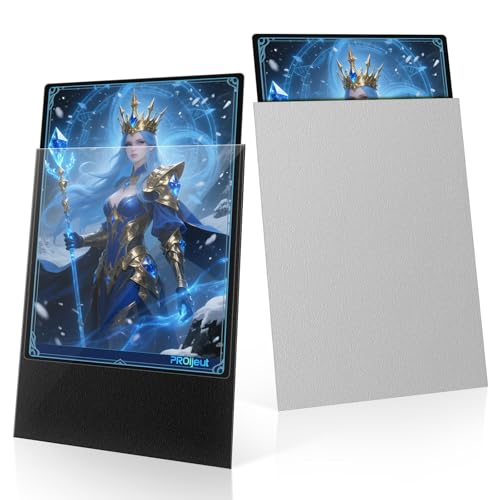 200 Pack Card Sleeves, Matte Dual Trading Card Sleeves with Opaque Back & Smooth Shuffle, Tear Resistant Card Protectors for MTG, TCG and Game Cards (Justice Silver) - color: Justice Silver, size: 200 Pack