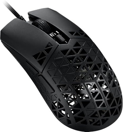 ASUS TUF M4 Air Wired Gaming Mouse - P307, Durable and Ultralight Design | 16,000 dpi Optical Sensor, Six Tactile programmable Buttons, IPX6 Water Resistance, Black Color - style: Wired
