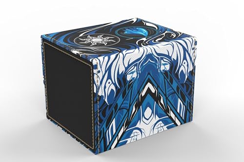 Vault- TCG/MTG 100+ Card Color Combo Deck Box (White/Blue) - color: White/Blue