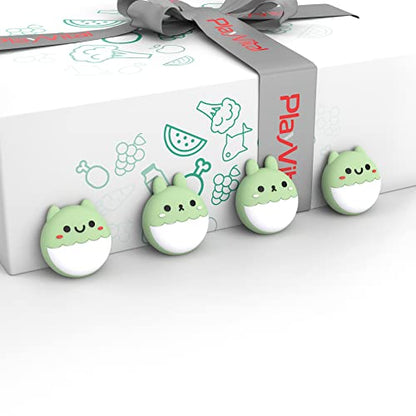 PlayVital Cute Thumb Grip Caps for ps5/ps5 Edge Controller, Joystick Caps for Switch 2 Pro/Switch Pro, Thumbstick Cover for Xbox Series X/S, Elite Series 2, Xbox One - Rabbit & Squirrel, Matcha Green - color: Rabbit & Squirrel Matcha Green