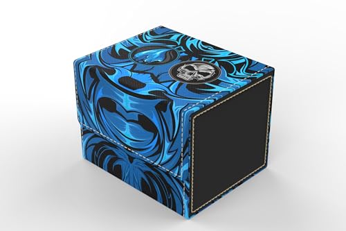 Vault- TCG/MTG 100+ Card Color Combo Deck Box (Blue/Black) - color: Blue/Black