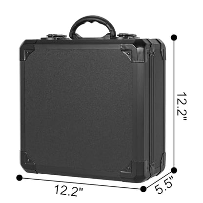 Protective Hard Case Shockproof Water-resistant with Customized DIY Foam Insert fit for Camera, Laptops, etc, 12.2 X 12.2 X 4.5-Inch - size: Inner：11.7''X 11.5''X 5 ''