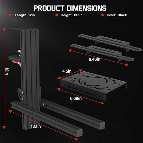 Likeem 2 Set Desk Mount for Flight Sim Game Joystic, Aluminum Flight Stick Desk Mount,for Logitech X52, X52 Pro, Thrustmaster T-Flight HOTAS, T.16000M, TCA