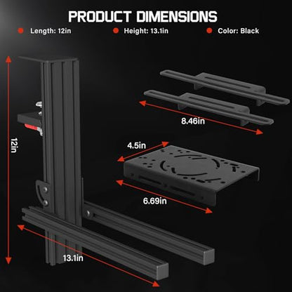 Likeem 2 Set Desk Mount for Flight Sim Game Joystic, Aluminum Flight Stick Desk Mount,for Logitech X52, X52 Pro, Thrustmaster T-Flight HOTAS, T.16000M, TCA