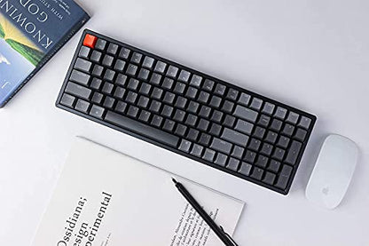 Keychron K4 Wireless Bluetooth/USB Wired Gaming Mechanical Keyboard, Compact 100 Keys RGB LED Backlit Gateron Brown Switch N-Key Rollover, Aluminum Frame for Mac Windows, Version 2 - color: Gateron Brown Switch