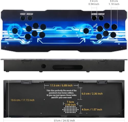 Acrylic Control Panel and Metal Arcade Case kit for 2 Player