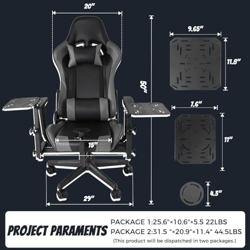 Gazzyt Removable Flight Simulator Cockpit with Gray Seat Fits for Logitech/Thrustmaster X52 X52PRO X56,Racing Wheel Hotas Warthog T16000M Not Included Pedals, Joystick and Throttle
