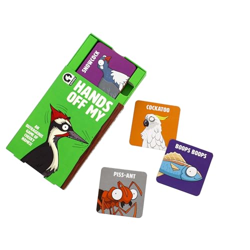Ginger Fox: Hands Off My Pecker - Adults Party Card Game, Fast-Paced, Speed & Strategy, Animal-Themed Collecting, Cheeky Names, Ages 16+, 3-6 Players - style: Hands Off