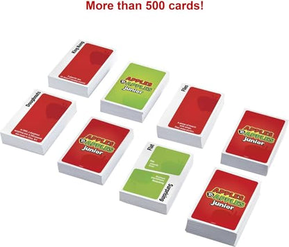 Mattel Games Apples to Apples Junior Game, for Ages 9+, 4-8 Players | Funny Comparison Card Play Designed for Kids and Family Game Night - style: Junior