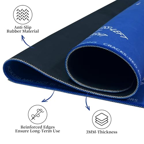 Mahjong Mat, 33"x33" Non-Slip Noise Reduction Gaming Mat for Table, 3mm Thickened Multi Purpose Table Cover for Mahjong/Card/Board Tile Games/Dominoes (Pink)
