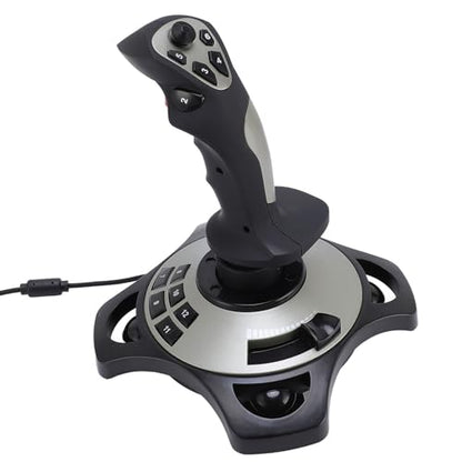 Gugxiom PC Flight Simulation Joystick, USB Gaming Flight Simulator Game Controller with Vibration Function & Throttle Control, Wired Gamepad Flight Sim Stick fro Series X S