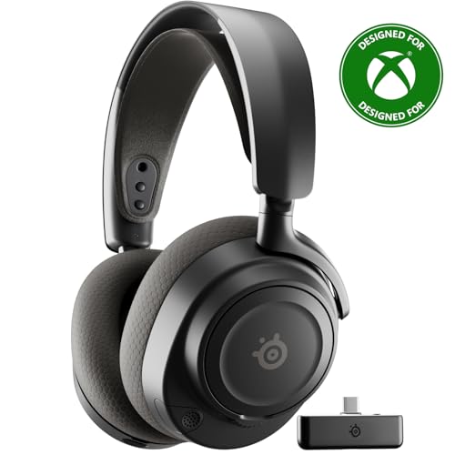 SteelSeries Arctis Nova 7X Wireless Gen 2 Gaming Headset - Real-Time App Control, 50+ HR Play, Neodymium Drivers, Mix 2.4GHz/Bluetooth, Xbox, PC, PS5/PS4, Switch 1/2, Mobile - Black - color: Black, style: Xbox | PC