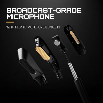 RIG R5 Spear MAX HD Wired PC Gaming Headset | 40mm GrapheneQ™ Drivers, USB-C Audio DAC, Dolby Atmos 3D Audio, Detachable Noise-Canceling Mic, Memory Foam, 3.5mm, USB-C - color: Black
