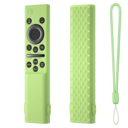 Hi Color Remote Cover for Samsung BN59-01388 BN59-01393 Silicone Remote Case Protective Sleeve (Glow Green) - color: glow green
