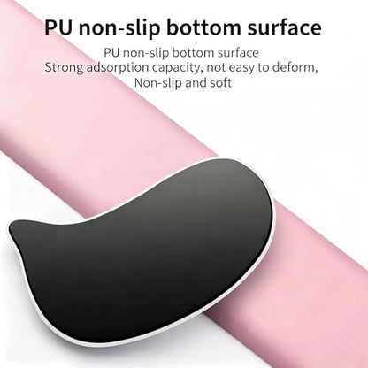 Pink Mouse Wrist Rest, Ergonomic Memory Foam Wrist Support | Non-slip base and soft memory foam provide lasting comfort for work, study, gaming, and everyday computer use.