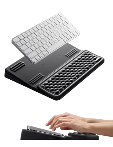 Vaydeer Medium Keyboard Wrist Rest for Computer, Soft Memory Foam Keyboard Stand with Wrist Support for 60% 65% Keyboard, Non-Slip Laptop Wrist Rest for Gaming Office - color: Black, size: Medium