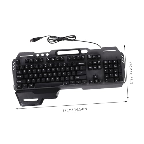 Silent Design Wired Backlit Keyboard for Computer Non Conflict Full Keyboard for Gaming