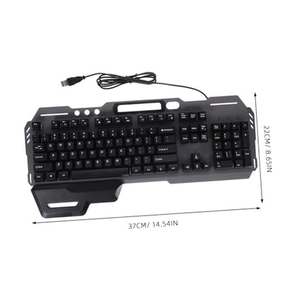 Silent Design Wired Backlit Keyboard for Computer Non Conflict Full Keyboard for Gaming