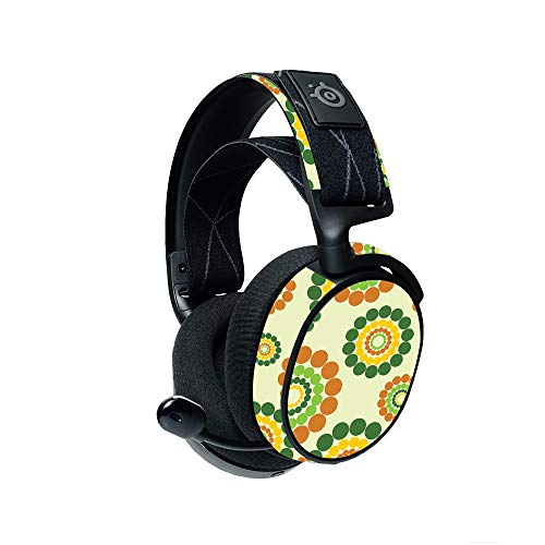 MightySkins Compatible with Steelseries Arctis 7 Gaming Headset (2019) - Hippie Flowers | Protective, Durable, and Unique Vinyl Decal| Easy to Apply, Remove, and Change Styles | Made In The USA - color: Hippie Flowers