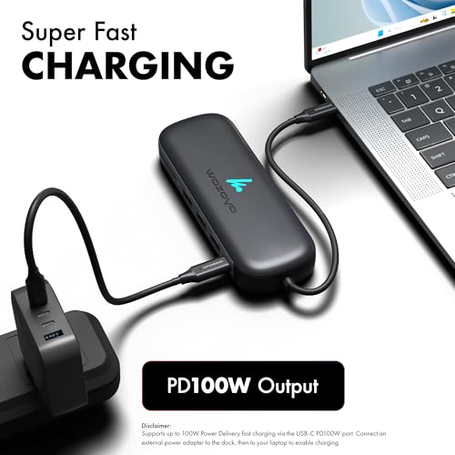 Type C 10 in 1 Wozoyo Docking Station with 2XUSB 5Gbps, Dual 4K HDMI, VGA, Gigabit Ethernet, USB 2.0, SD & TF, PD 100W, Compatible with Thunderbolt 4, macOS, Windows, Android & iOS - style: 10-in-1