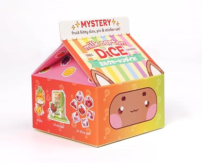 1985 Games Mystery Dice, DND Dice Set of 7 Polyhedral Dice, Wide Range of Patterns (Milk Mystery Dice, Pack of 1) - color: Milk Mystery Dice, size: Pack of 1
