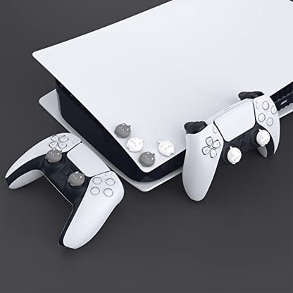 PlayVital Cute Thumb Grip Caps for ps5, Edge, ps4 Controller, Silicone Analog Stick Cover for Xbox Series X/S, Elite Series 2 Controller, Thumbstick Caps for Switch 2 Pro Controller - Cutie Kitty - color: Cutie Kitty